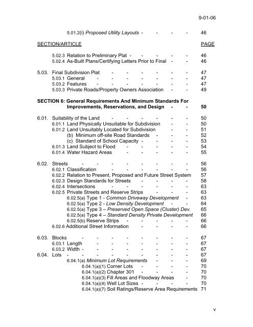 Subdivision Regulations - Blount County Government