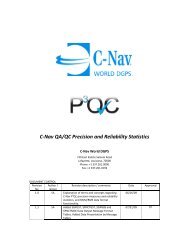 (P 3 QC) Documentation - C-Nav World DGNSS