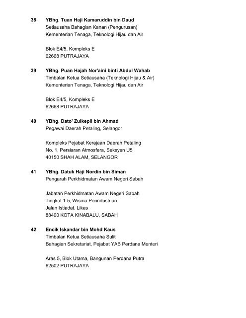 senarai penerima darjah kebesaran persekutuan tahun 2012