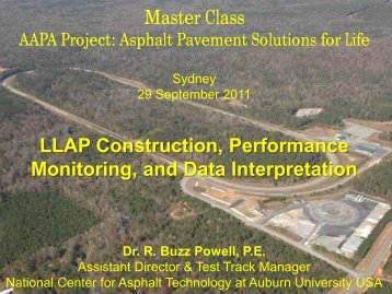 LLAP Construction, Performance Monitoring, and Data ... - Aapaq.org