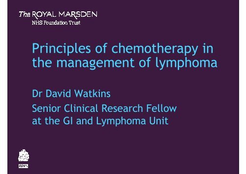 David Watkins - The Royal Marsden