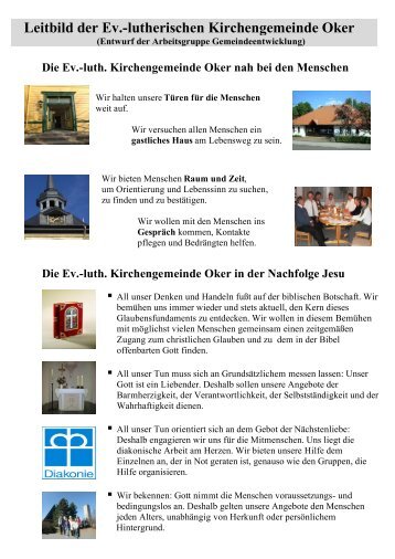 Leitbild der Ev.-lutherischen Kirchengemeinde Oker