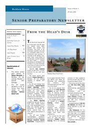 SP Mini Newsletter Issue 2 Term 3 - Reddam House