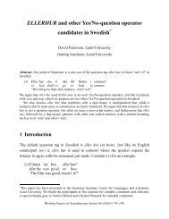 ELLERHUR and other Yes/No-question operator ... - Lunds universitet