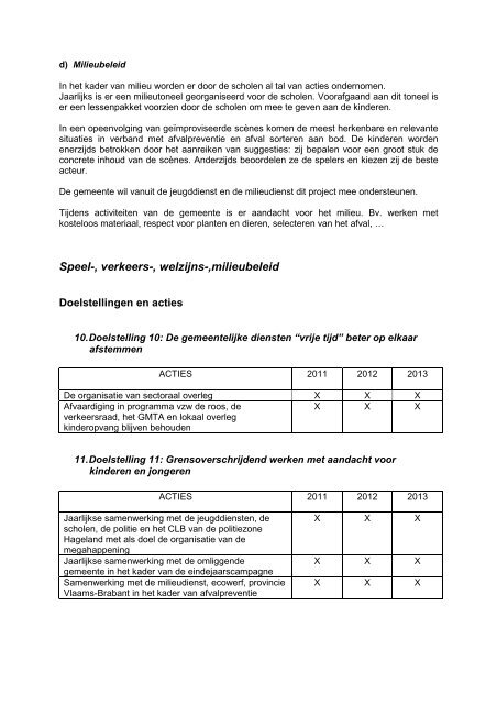 Jeugdbeleidsplan 2011-2013 - Gemeente glabbeek