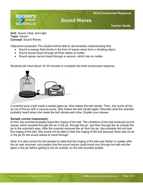 Sound Waves - Discovery Education