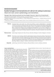 Epidemiologia e biomarcadores em cÃ¢ncer de cabeÃ§a e pescoÃ§o ...
