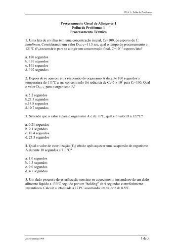 Folha de ExercÃ­cios - ESAC
