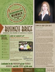 July 2013 - Owatonna Chamber of Commerce and Tourism