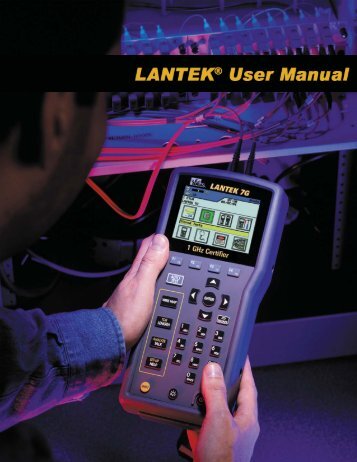 LANTEK CABLE TESTER USER'S GUIDE - Ideal Industries