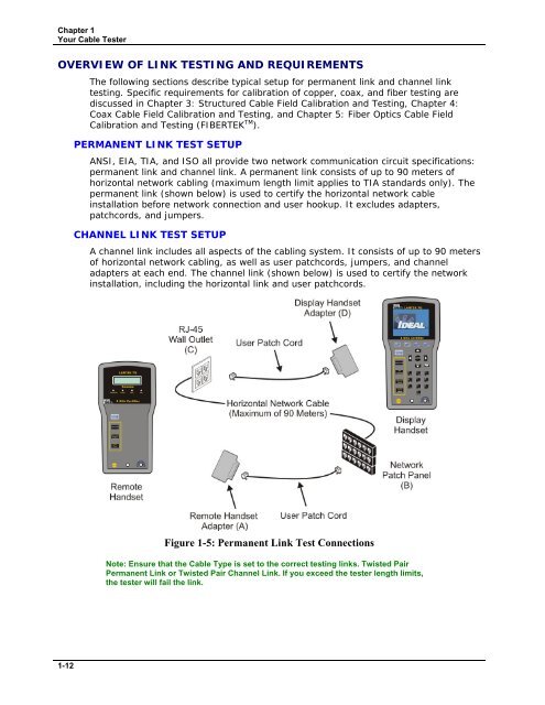 LANTEK CABLE TESTER USER'S GUIDE - Ideal Industries