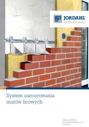 Systemy dla murÃ³w licowych - JordahlÂ® & Pfeifer