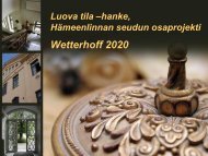 Hillevi Kaarlenkaski: Wetterhoff-kortteli vuonna 2020