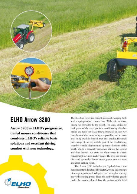 ELHO Mower conditioners and disc mowers - Hakmet