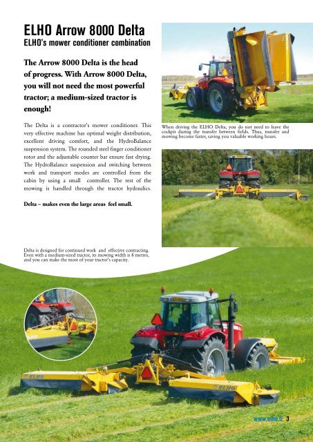 ELHO Mower conditioners and disc mowers - Hakmet