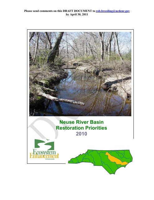 Neuse River Basin Restoration Priorities - N. C. Ecosystem ...