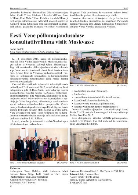 Eesti loomakasvatus 2011. aastal - TÃµuloomakasvatus