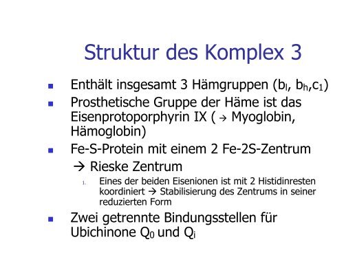 Atmungskette ( Endoxidation)