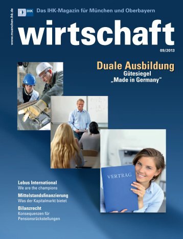Wirtschaft, Das IHK-Magazin, "Querdenker" - Dr. Wieselhuber ...