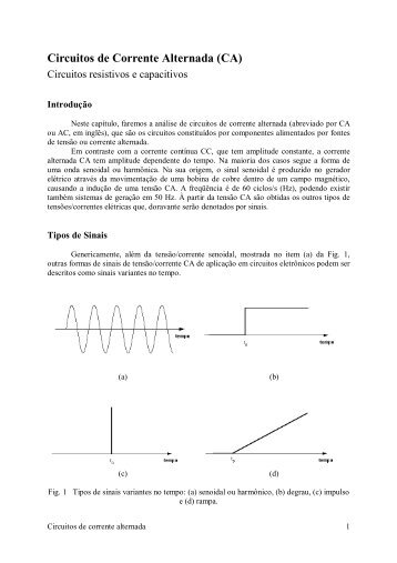 Circuitos de Corrente Alternada (CA) - DEMAR