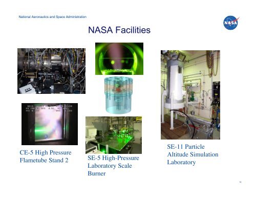 NASA Emissions Reduction and Alternative Fuels Research UTIAS ...