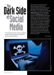 The Dark Side of Social Media - MedEsthetics