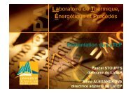 Laboratoire de Thermique, EnergÃ©tique et ... - Page d'accueil