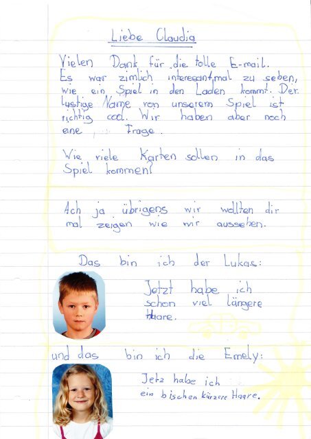 Brief Inka Und Markus Brand