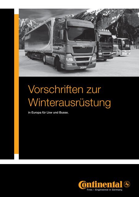 Vorschriften zur Winterausrüstung (in Europa für Lkw und
