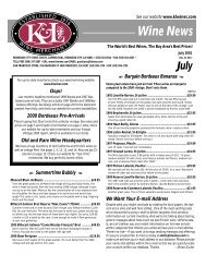 July 2001 - K&L Wine Merchants