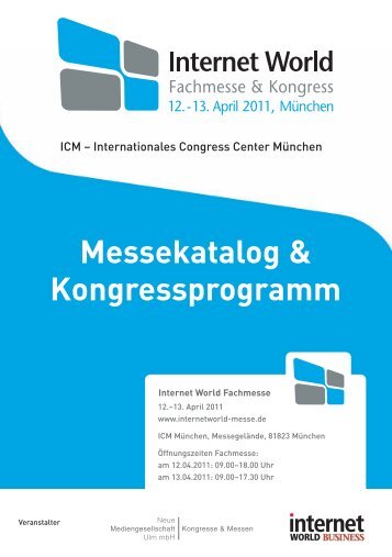 Messekatalog & Kongressprogramm - Internet  World