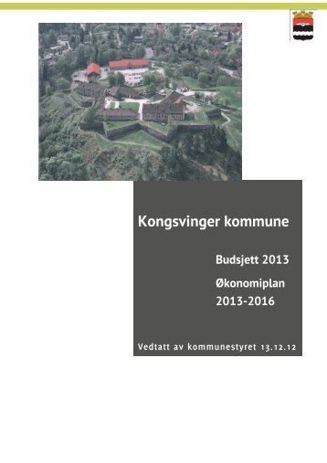 Ãkonomiplan 2013-2016 - Kongsvinger Kommune