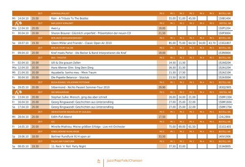 Montagskultur & MEHR ERLEBEN - Freie Volksbühne Berlin