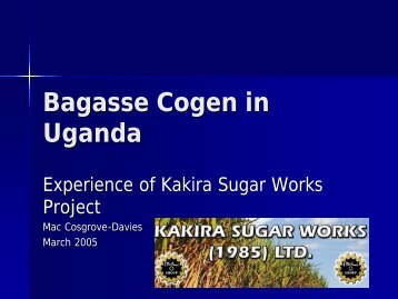 Bagasse Cogen in Uganda