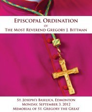 Episcopal Ordination Episcopal Ordination - The Catholic ...