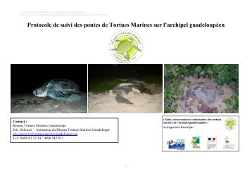 Protocole de suivi des pontes de Tortues Marines sur l'archipel ...