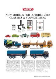NEW MODELS FOR OCTOBER 2012 CLASSICS & YOUNGTIMERS