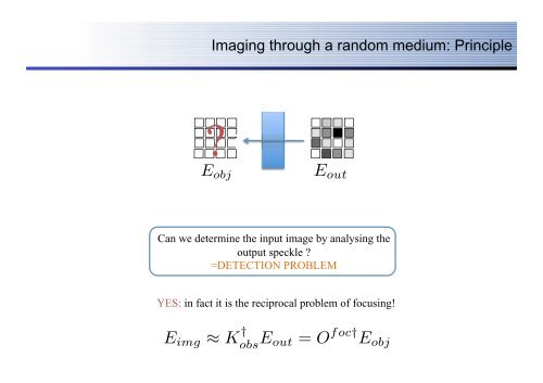 Controlling light in scattering media