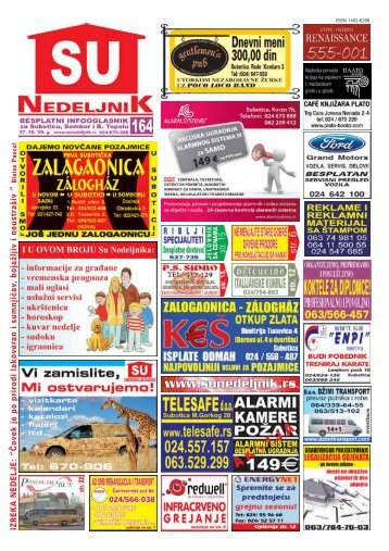 Broj 164 - Su Nedeljnik