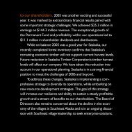 to our shareholders, 2005 was another exciting and ... - Sealaska