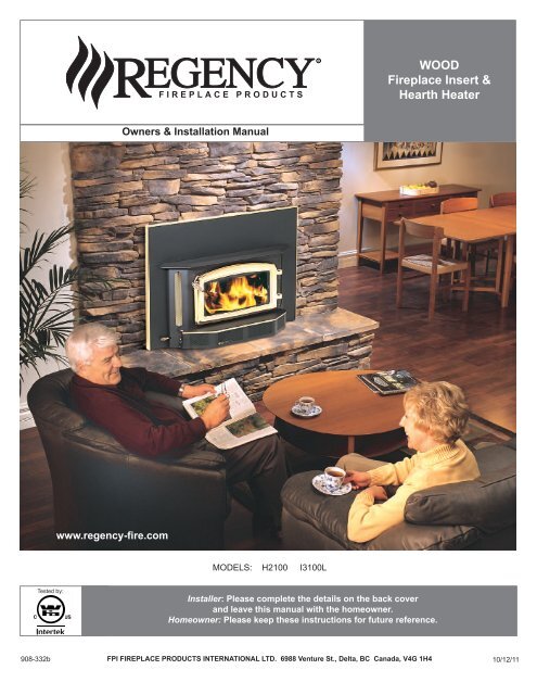 Wood Fireplace Insert Hearth Heater Regency Fireplace Products