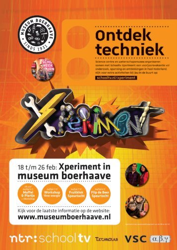 Download hier de flyer - Museum Boerhaave