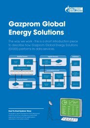 Gazprom Global Energy Solutions - Gazprom Marketing & Trading