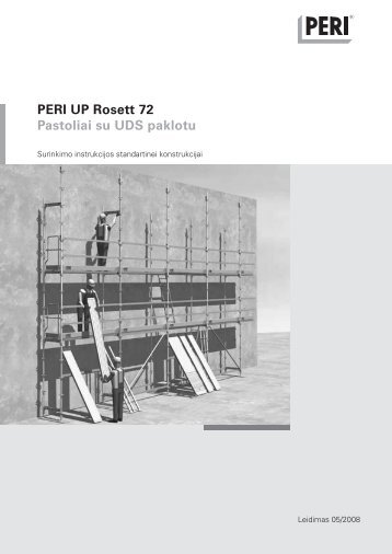 PERI UP Rosett 72 Pastoliai su UDS paklotu