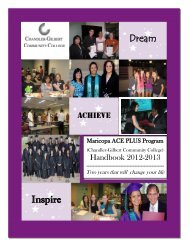 ACE Student Handbook - Chandler-Gilbert Community College