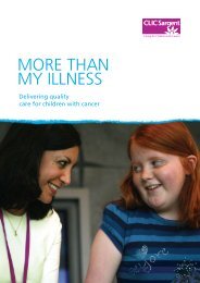 More Than My Illness (children) - CLIC Sargent
