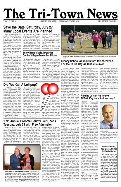 July 18, 2013.indd - The Tri-town news