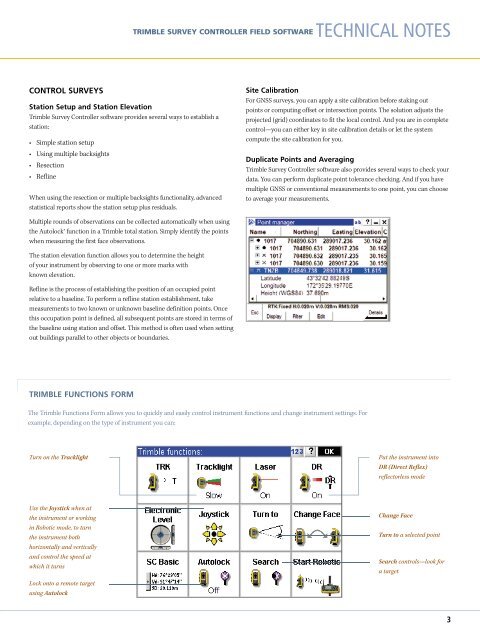 Trimble Survey Controller Software - Accupoint