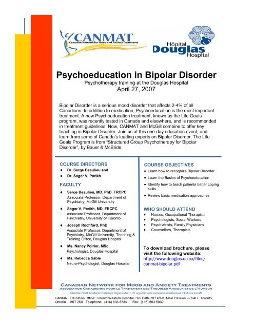 Brochure Pdf 3 Mb Canadian Network For Mood And Anxiety