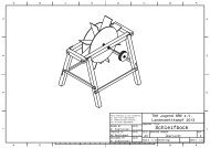 Technische Zeichnung Schleifbock - THW Landesjugendlager NRW